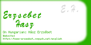 erzsebet hasz business card